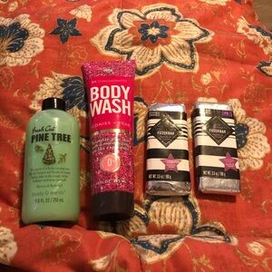 Pink and Green Body Wash Set